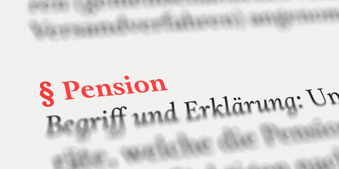 Pension für Beamte