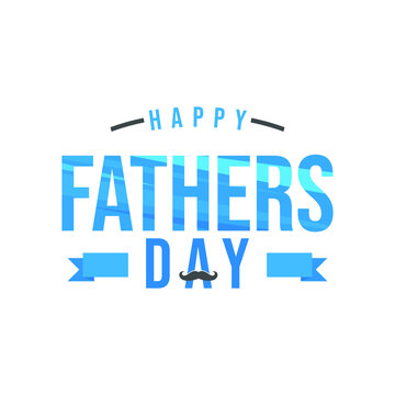 Vector Happy Fathers Day Text, Lettering Happy Fathers Day, Happy Fathers Day design illustrations for background.