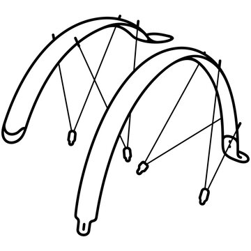 Aluminum plastic bicycle fenders