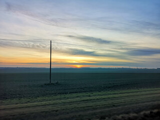 wind turbine at sunset © Jakub