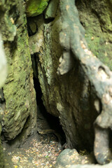 Vasas-szakadek, famous Hungarian cave, chasm and excursion site.