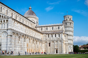 Fototapeta premium Italy tourism pictures, visit italy, must visit places on earth, Square of Miracle and the leaning tower of Pisa