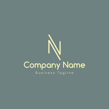 nn logo design vector template