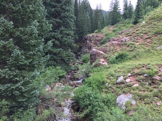 river in the mountains