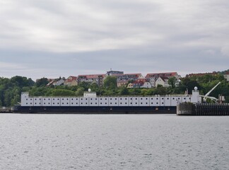 Obraz premium Schwimmende Wohnungen in Sassnitz
