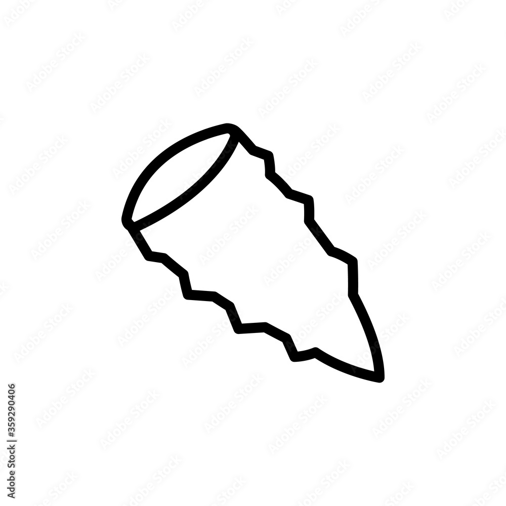 Poster aloe leaf icon. simple line, outline vector elements of botanicals icons for ui and ux, website or m