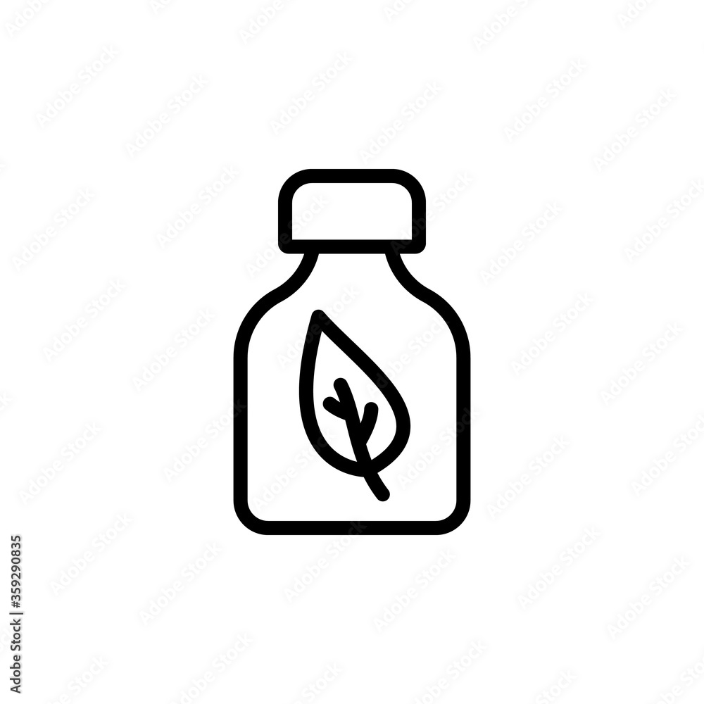 Poster dried leaf icon. simple line, outline vector elements of botanicals icons for ui and ux, website or 