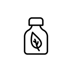 Dried leaf icon. Simple line, outline vector elements of botanicals icons for ui and ux, website or mobile application