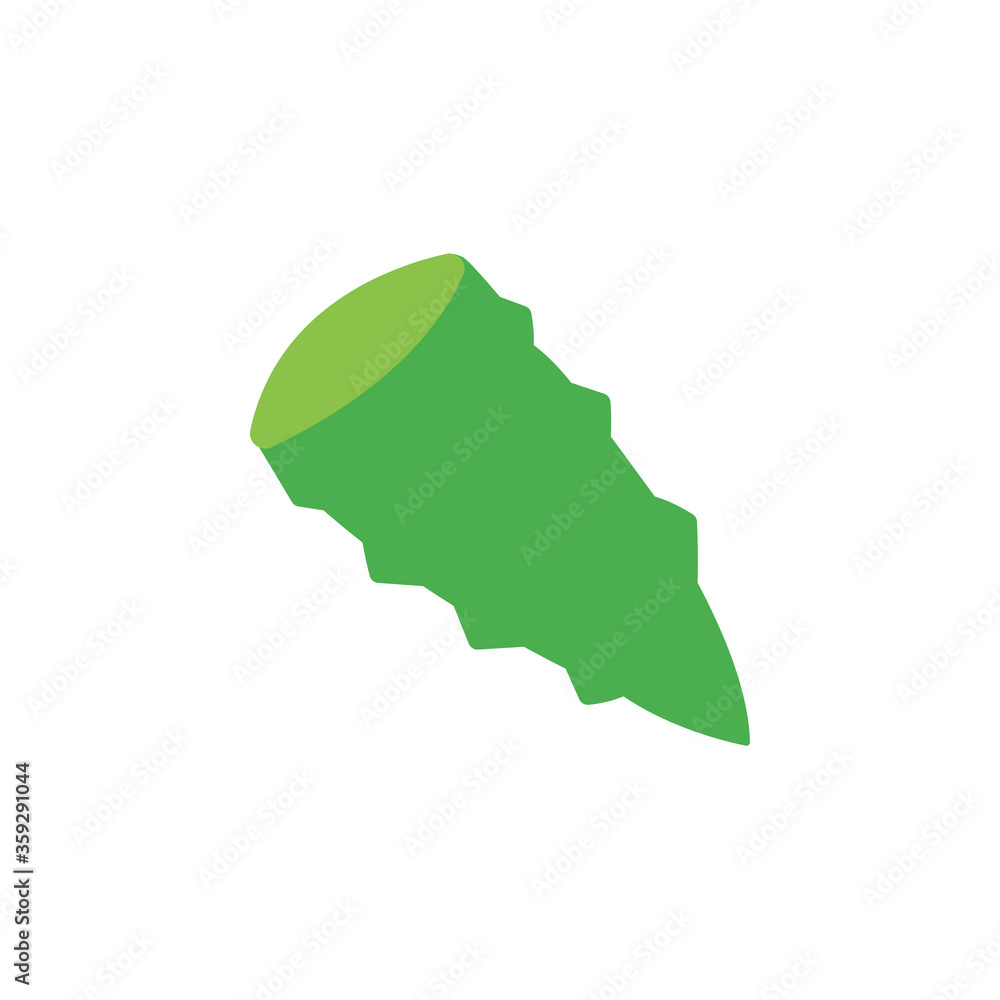 Poster aloe leaf icon. simple color vector elements of botanicals icons for ui and ux, website or mobile ap