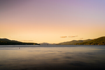 Summer Sunset on a Lake