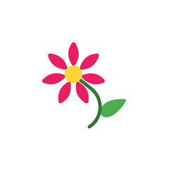 Asteraceae flower icon. Simple color vector elements of botanicals icons for ui and ux, website or mobile application