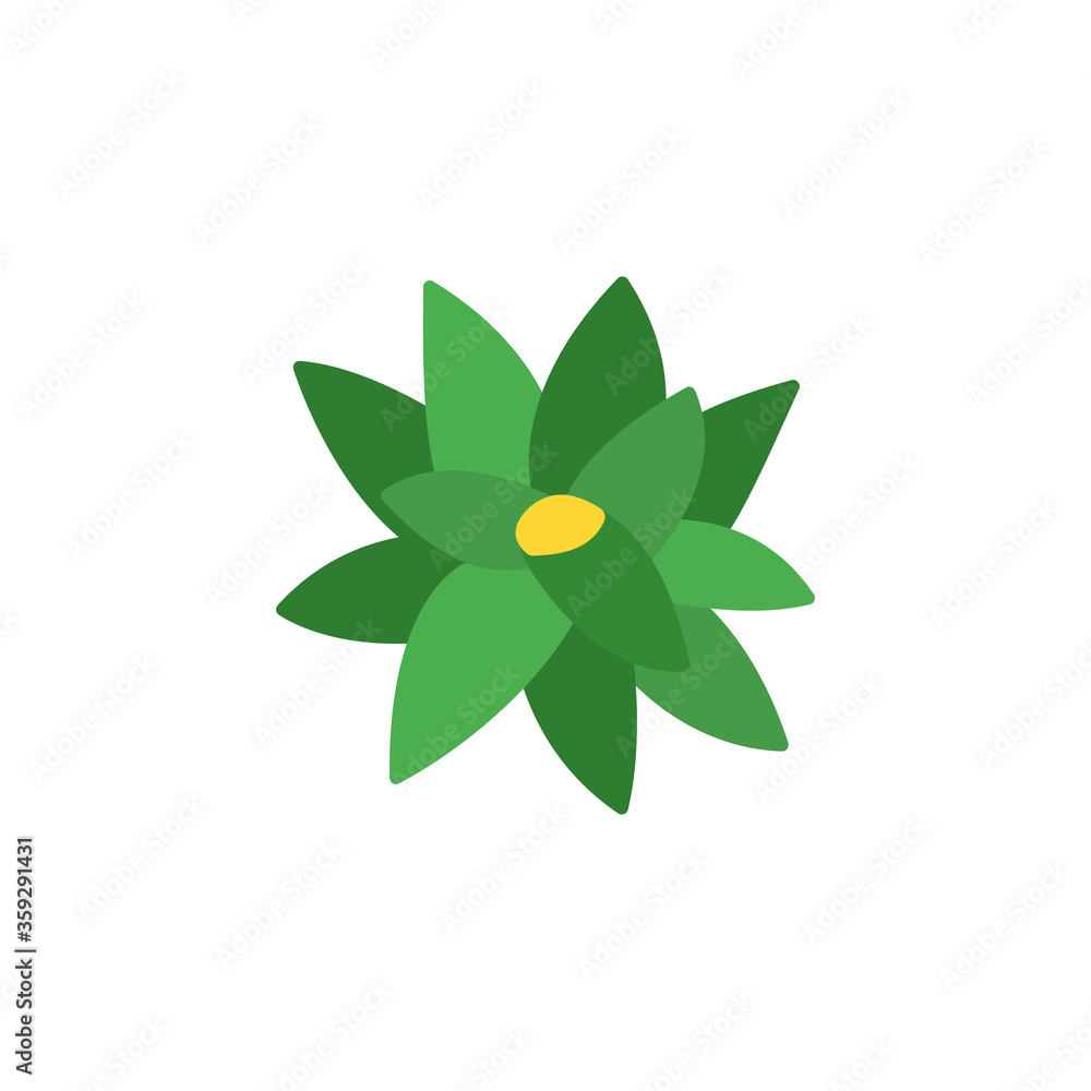 Poster bromeliaceae leaf icon. simple color vector elements of botanicals icons for ui and ux, website or m