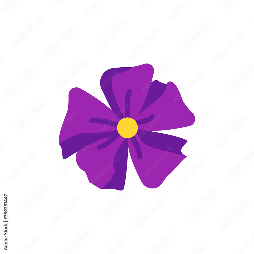 Poster melastome flower icon. simple color vector elements of botanicals icons for ui and ux, website or mo