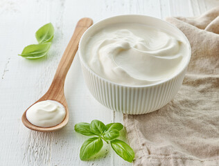bowl of sour cream