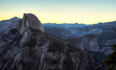 Sunrise on Glacier Point, Yosemite National Park, California