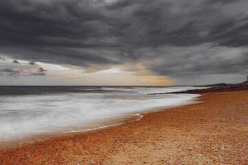 beach at sunset