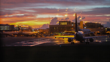 Airport at Sunrise