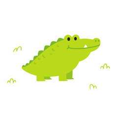 Cute cartoon alligator