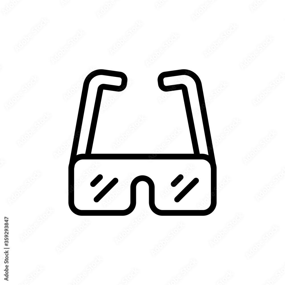 Poster sunglasses concept line icon. simple element illustration. sunglasses concept outline symbol design 