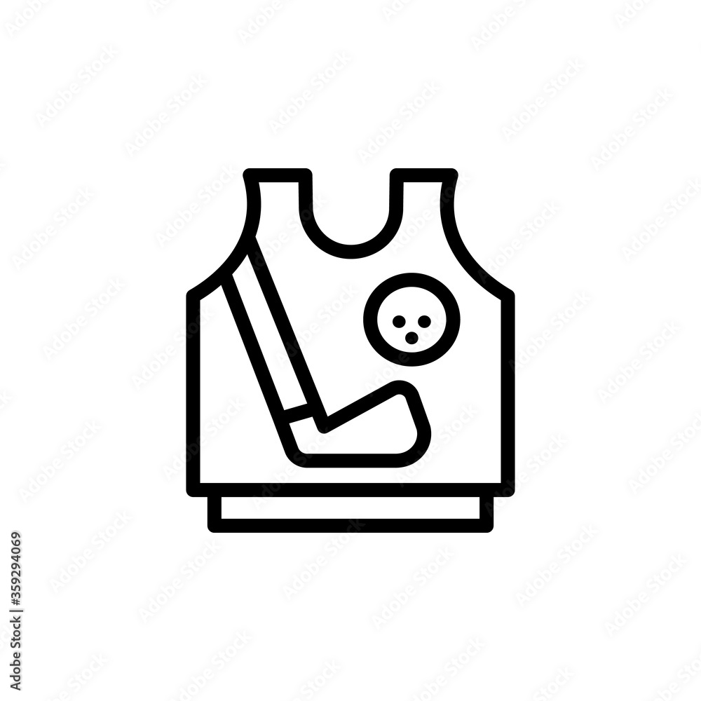 Poster sweater concept line icon. simple element illustration. sweater concept outline symbol design from g