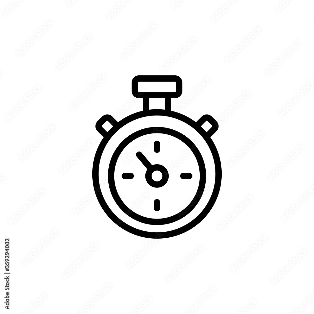 Poster stopwatch concept line icon. simple element illustration. stopwatch concept outline symbol design fr