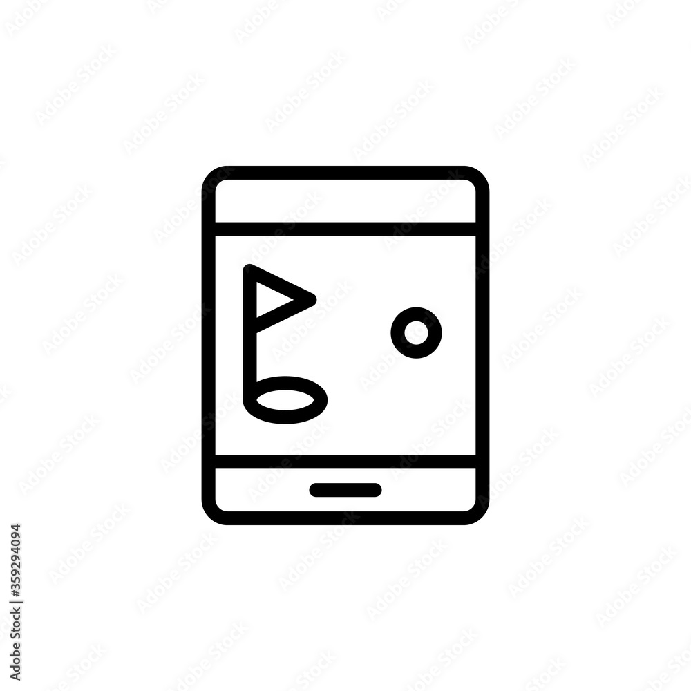 Poster smartphone concept line icon. simple element illustration. smartphone concept outline symbol design 