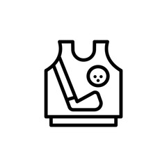 Sweater concept line icon. Simple element illustration. Sweater concept outline symbol design from golf set. Can be used for web and mobile
