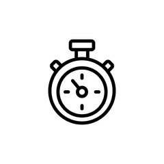 Stopwatch concept line icon. Simple element illustration. Stopwatch concept outline symbol design from golf set. Can be used for web and mobile