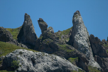 Picos de las montañas de Asturias