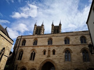 The entrance to Lincoln cathedral quarter, Lincoln, UK