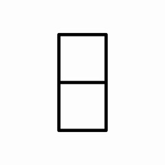 Outline domino icon.Domino vector illustration. Symbol for web and mobile