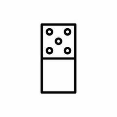 Outline domino icon.Domino vector illustration. Symbol for web and mobile