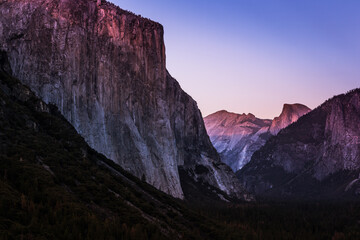 Twilight on Yosemite Valley, Yosemite National Park, California