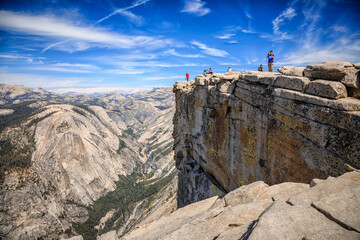 Top van Half Dome, Yosemite National Park, Californië