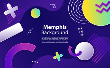 memphis and hipster style graphic geometric elements. Graphic design element.