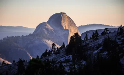 Papier Peint photo autocollant Half Dome Sunset on Olmsted Point, Yosemite National Park, California