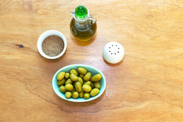 Brazilian food with rice and beans.