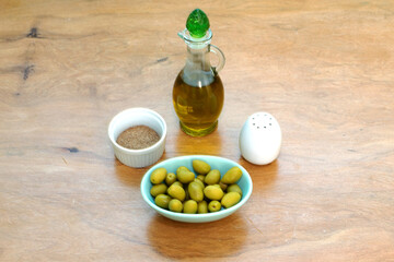 Brazilian food with rice and beans.