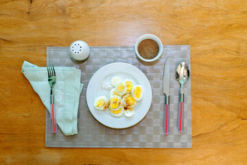 Brazilian food with rice and beans.