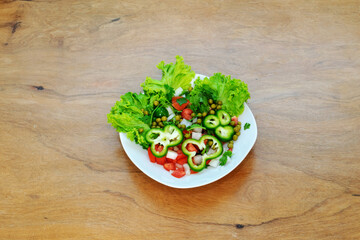 Brazilian food with rice and beans.