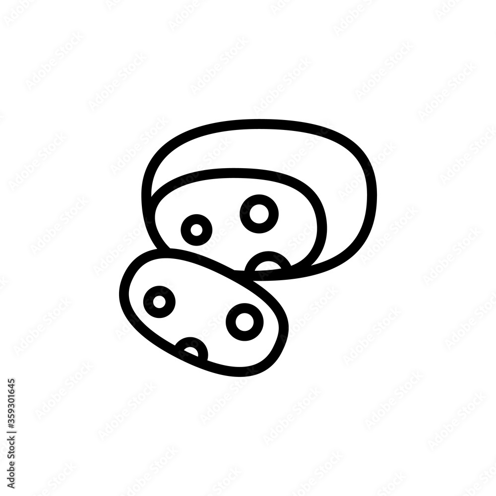 Poster cheese slice icon. simple line, outline vector elements of dairy product icons for ui and ux, websit