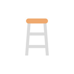 Bar chair colored icon. Simple colored element illustration. Bar chair concept symbol design from Bar set. Can be used for web and mobile