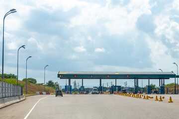 Saint Catherine, Jamaica. Vineyards Toll Plaza/ Toll Booth on the P.J. Patterson (East West)...