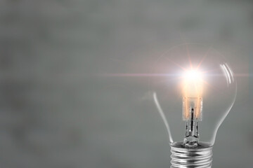 Lightbulb creative technology idea abstract background digital innovation concept 