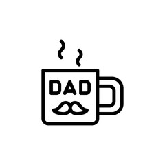 Cup icon. Simple line, outline vector elements of cultural activities icons for ui and ux, website or mobile application