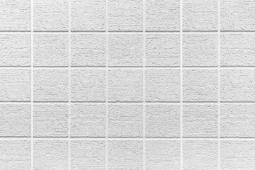 Fototapeta premium White brick wall texture and seamless background. Brickwork or stonework flooring interior rock old pattern