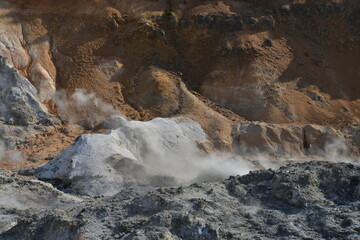 Volcano mountain in Hokkaido Japan.