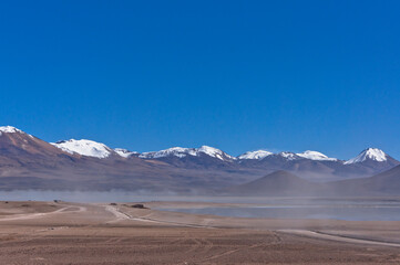 White lake, Altiplano Lakes, Bolivia, South America