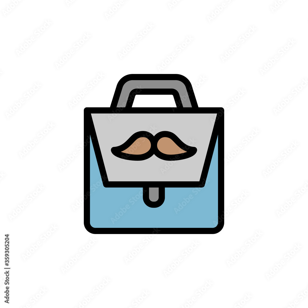 Poster portfolio icon. simple color with outline vector elements of cultural activities icons for ui and ux