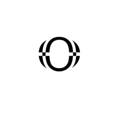 illustration of letter o with shield